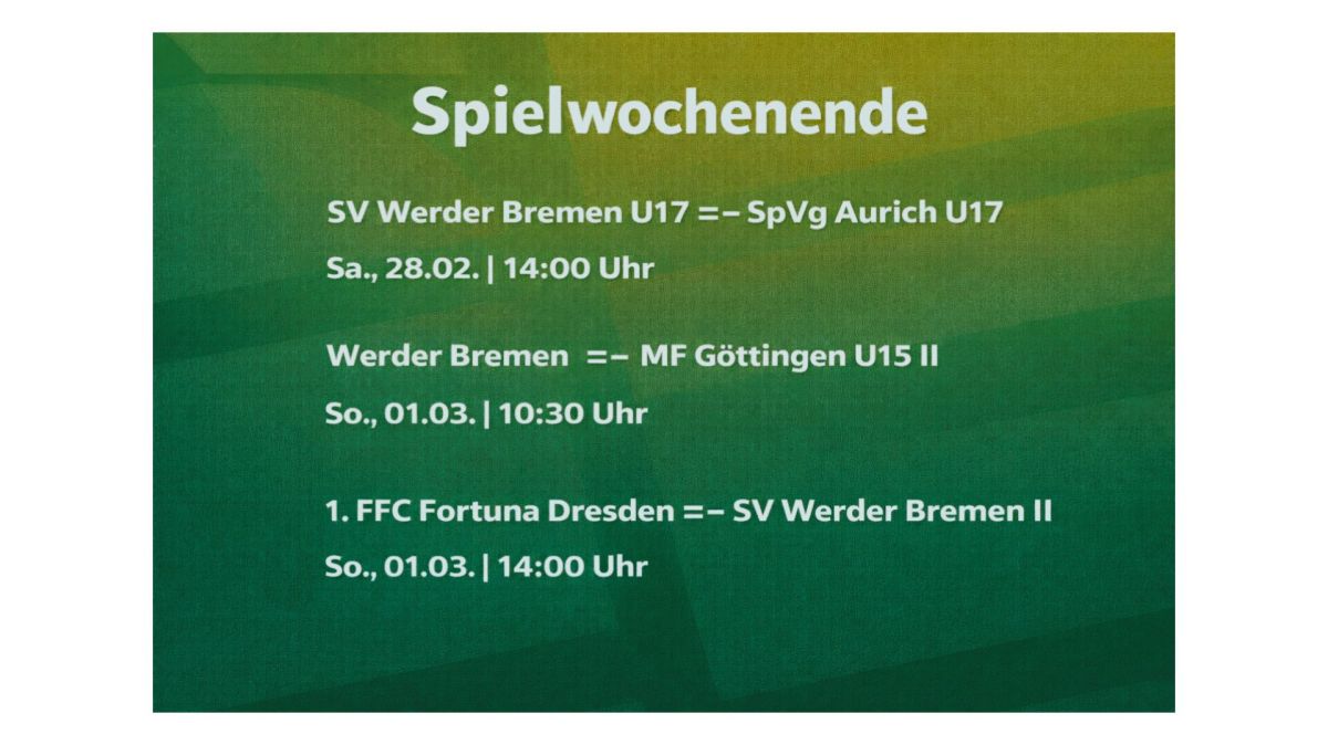 Spitzenspiel für die U17 – Zweite und U15&nbsp;testen