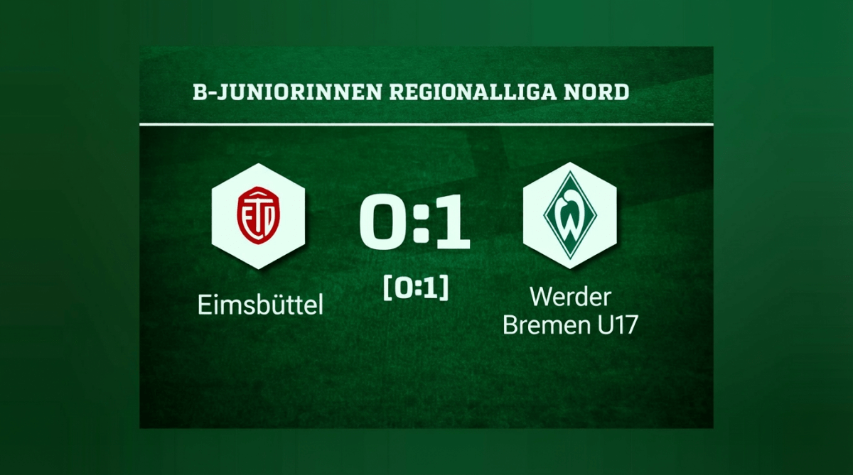 Werder Bremen U17: Dramatischer Auswärtssieg in der Regionalliga&nbsp;Nord
