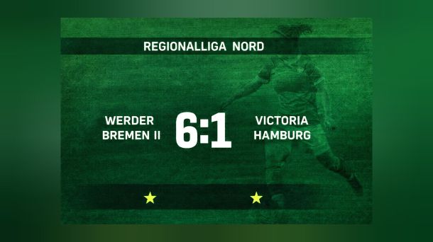 Werder Bremen II verlässt mit 6:1-Heimsieg die&nbsp;Abstiegsplätze
