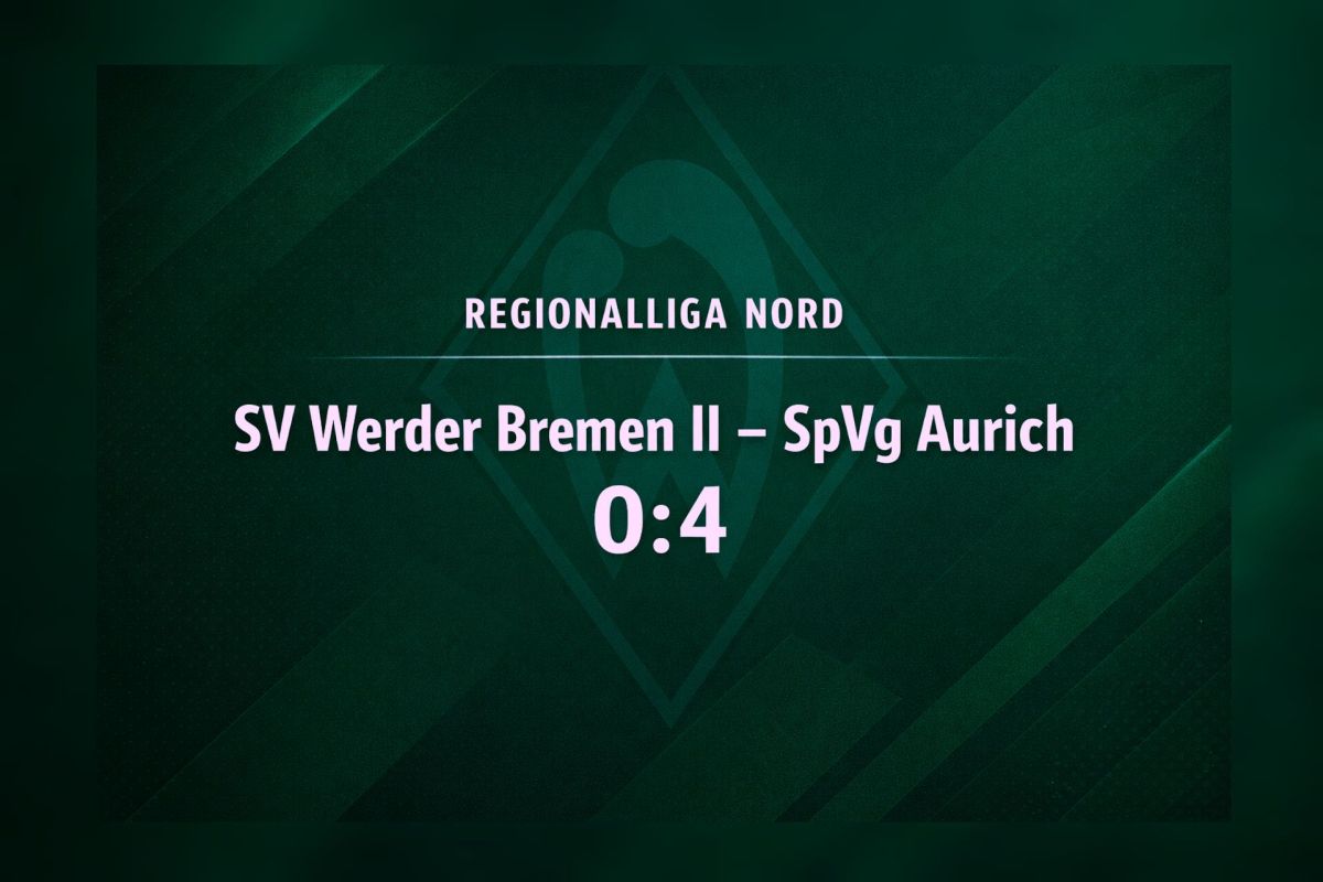 Regionalliga Nord: Werder Bremen II unterliegt Aurich&nbsp;0:4
