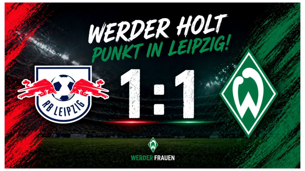 Starke Reaktion nach der Pause: Werder holt Punkt in&nbsp;Leipzig