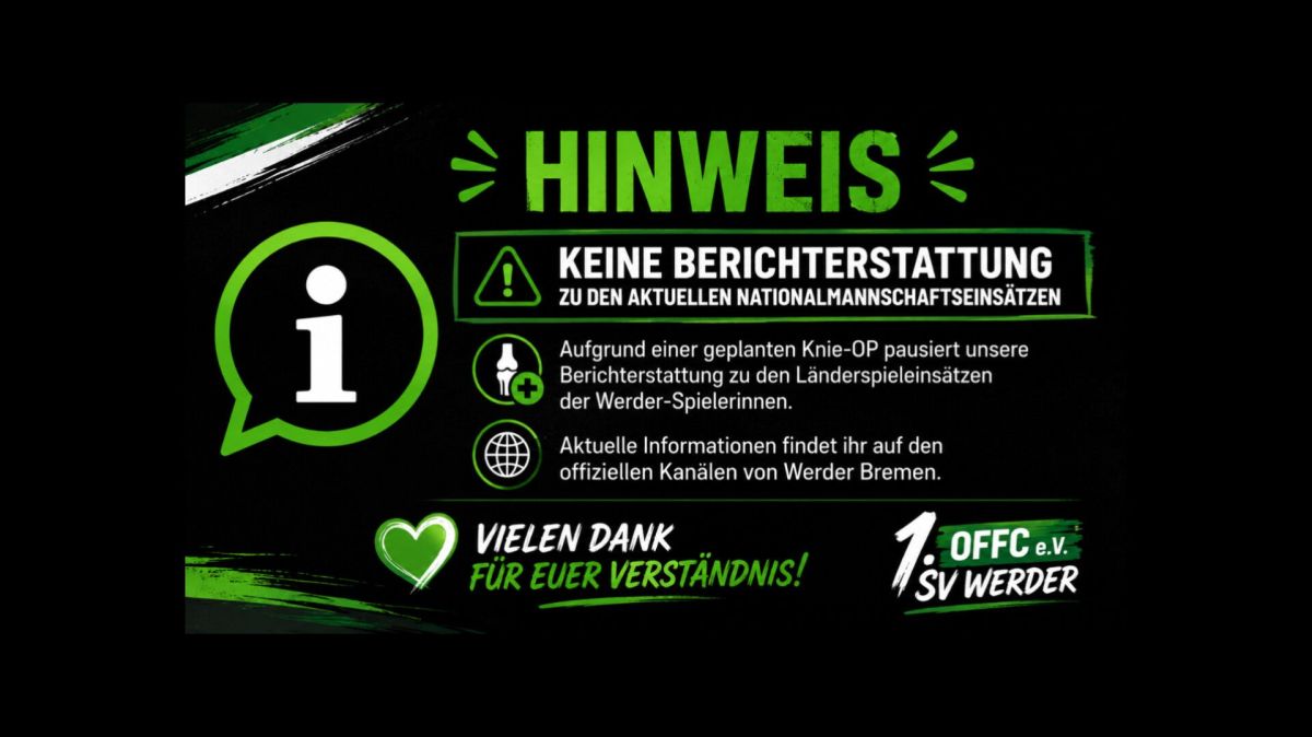 Wichtige Ankündigung für Werder-Fans: Einschränkungen bei unserer Berichterstattung