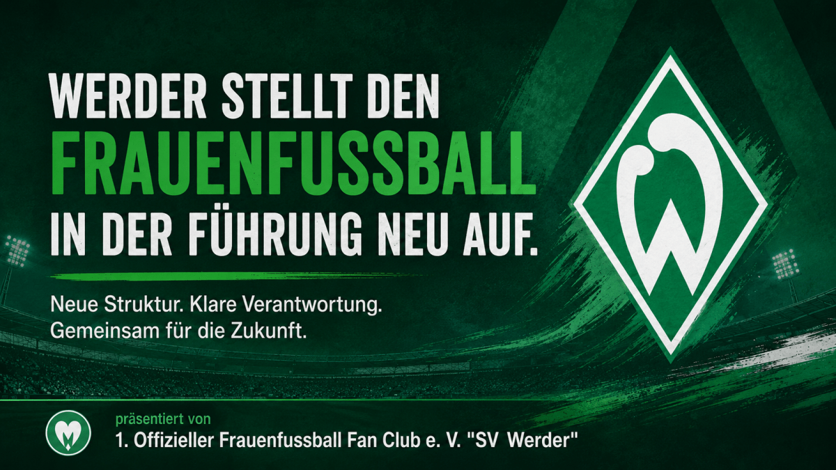Neue Führung im Werder-Frauenfußball: Herzlich willkommen, Dominik Kupilas und Lena&nbsp;Lotzen