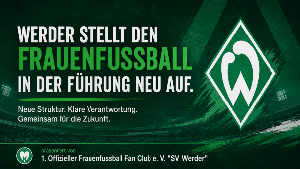 Neue Führung im Werder-Frauenfußball: Herzlich willkommen, Dominik Kupilas und Lena&nbsp;Lotzen